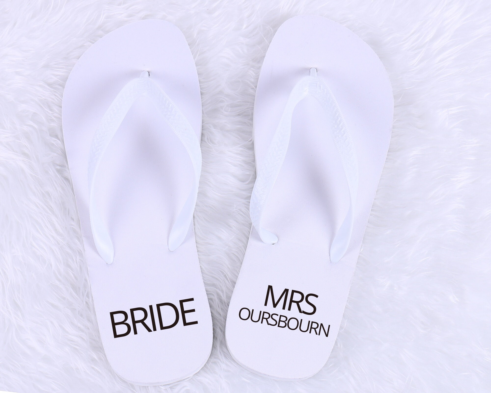 Custom Flip Flops Monogrammed Flip Flops Bride Flip Flop - Etsy