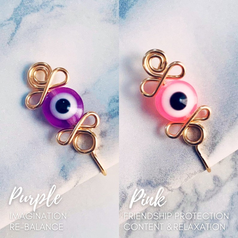 evil eye nose piercing