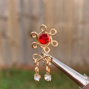 Dangle Nose Cuff * Kein Piercing notwendig * Verstellbarer Fake / Faux Nasenring Großhandel verfügbar