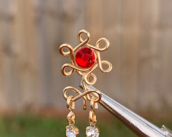 Dangle Nose Cuff *No Piercing Necessary* Adjustable Fake / Faux Nose Ring Wholesale Available
