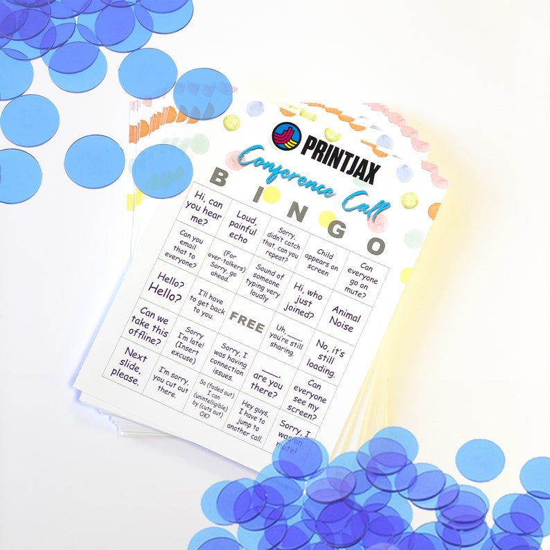 Conference Call Bingo Cards Bingo Card Set Custom Bingo Etsy Canada