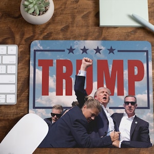 Donald Trump Mauspad, MAGA Republikaner Mauspad Büro Geschenk, politische Trends, missglückte Aktion, Geschenk für sie oder ihn, Schreibtisch Accessoires.