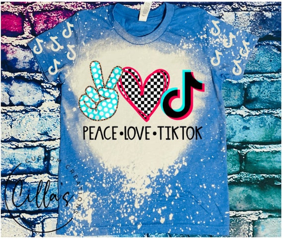 Peace Love Tiktok Shirt tik Tok Lover 