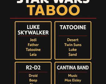 Star Wars Taboo Game: Printable (PDF Download)