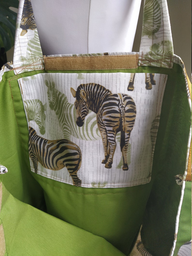 Zebra Big Tote Bag. Zebra XL Shopping Bag. Casual Zebra Big Etsy
