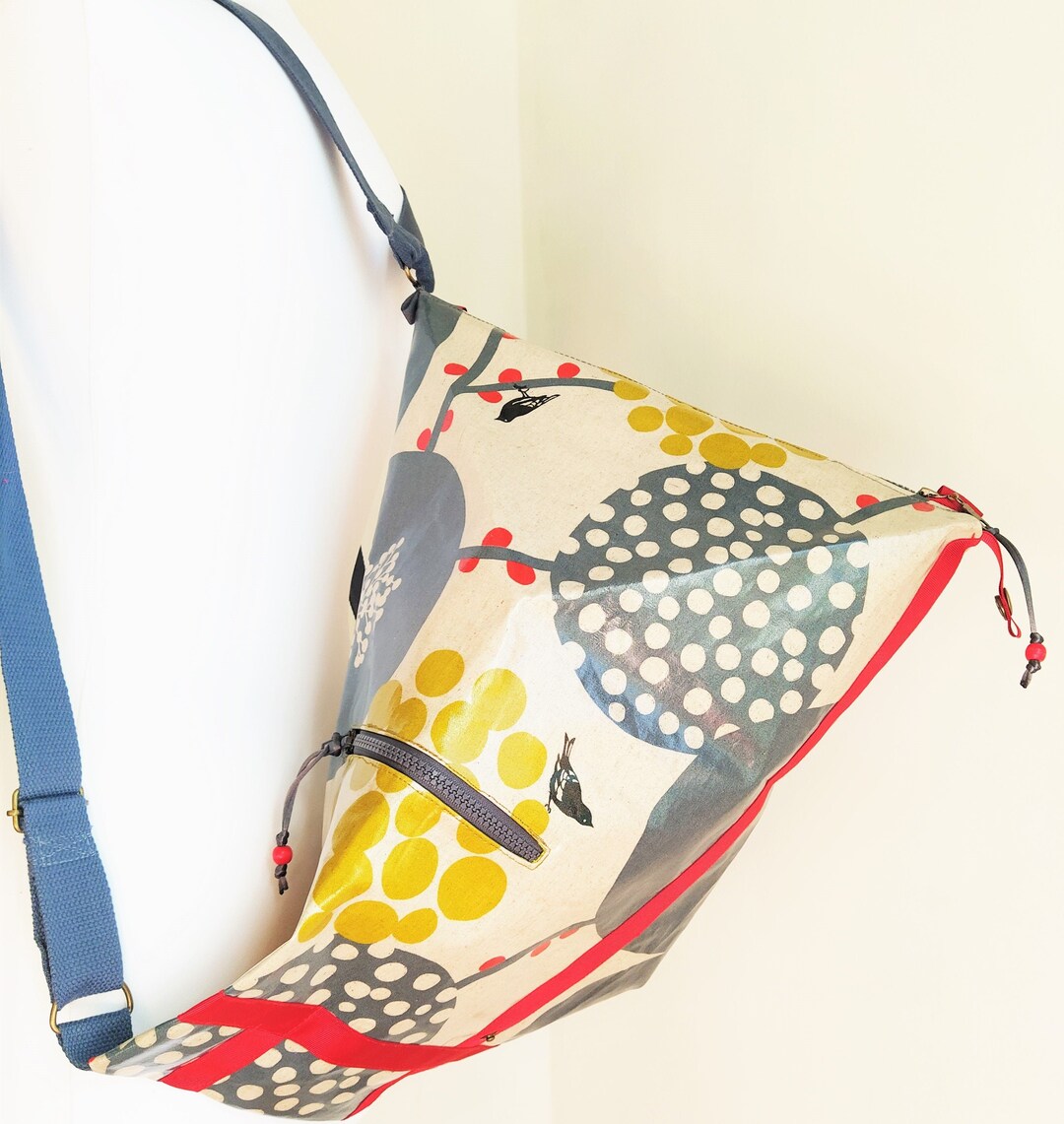 Japanese Fabric Bag. Waterproof Zipper Bag. Lightweight Etsy