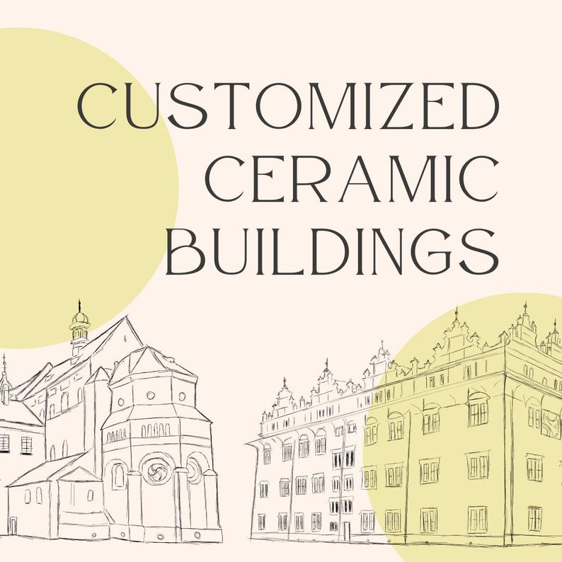 Custom Ceramic Buildings | Personalized Ceramic Special Location | Made ...