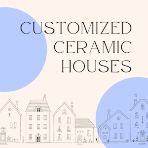 Casa de cerámica personalizada | Hogar de cerámica personalizado | Casa de cerámica hecha a medida