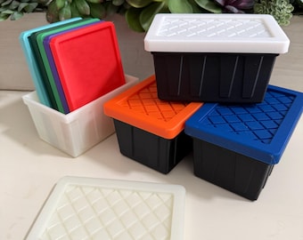 Mini Storage Tote – Custom 3D Printed Micro Crate with Snap‑Fit Lid