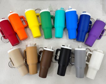 Mini Stanley Cup Keychain: Removable Lid, Winter Gift