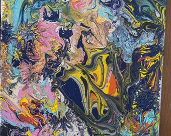 11x14 toile Résumé Acrylique peinture