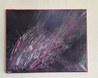 11 x14 Toile « Aurora » peinture acrylique
