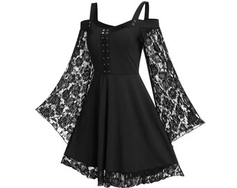 Plus Size Goth Dress - Etsy