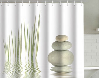 Zen Shower Curtain, Zen Bamboo Shower Curtain