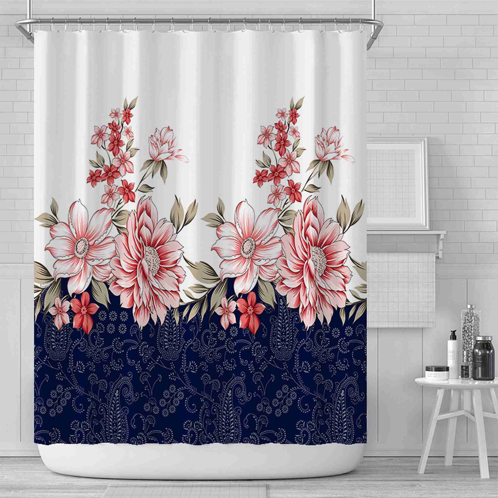 Creative Digital Printing Shower Curtain Waterproof Polyester Etsy
