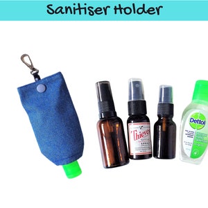 Genuine Leather Animal Print Hand Sanitizer Holder. - Clip To Your Purse,  Bag, or Diaper Bag - Key Ring to Hold Your Keys - Fits Up to 1 Fl Oz  Sanitizer Bottle 