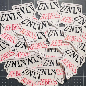 UNLV mini stickers