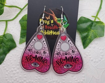 Ouija Valentine Acrylic Spooky Earrings Jewelry Accessories Holiday Planchette Spirit Board Cute