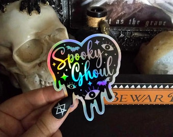 Spooky Ghoul Sticker Witchy Goth Alternative Halloween Aesthetic