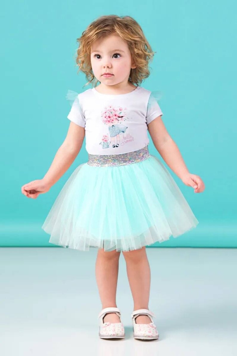 Children's Tulle Skirt / Tulle Skirt With Glitter Skirt Etsy