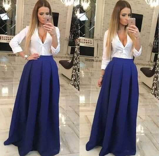 High Waisted Maxi Skirt -  Canada