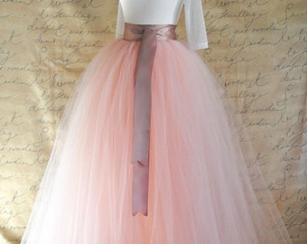 Full tulle skirt women / white tulle skirt black tulle skirt bridal tulle skirt bridesmaid clothes pink skirt Black Friday