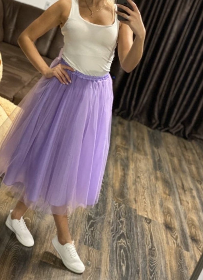 Black Tulle 5 Layers Midi Tulle Skirt Women Plus Size Tulle - Etsy