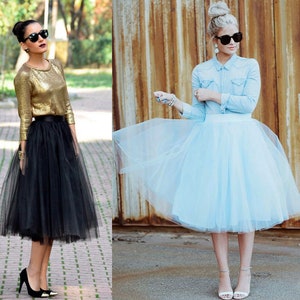 Green tulle skirt Women's Casual Fay Tulle Skirt Bridal Women Tulle Skirt Wedding Blush Tulle Skirt Christmas Black Friday birthday gift image 5