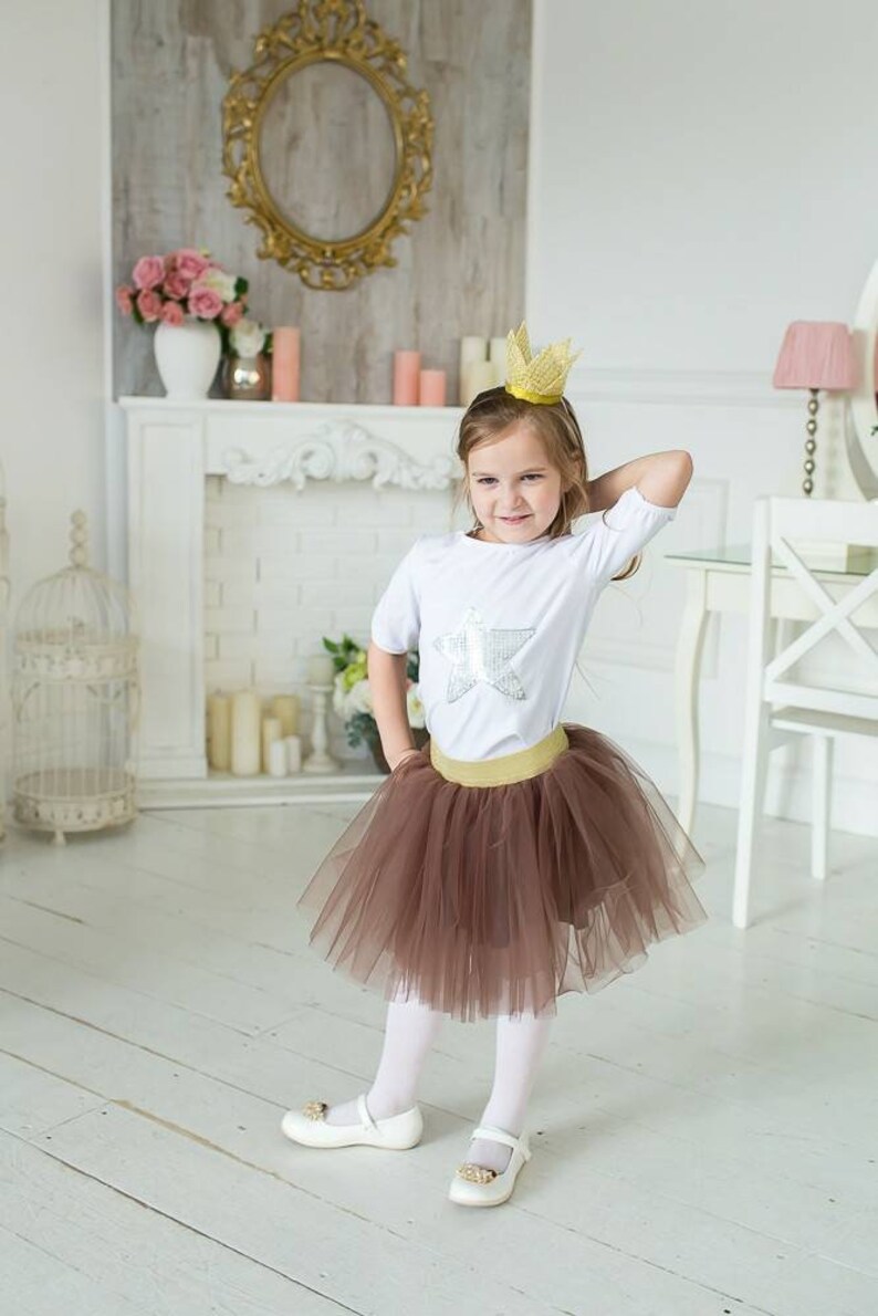 Children's Tulle Skirt / Tulle Skirt With Glitter Skirt Etsy