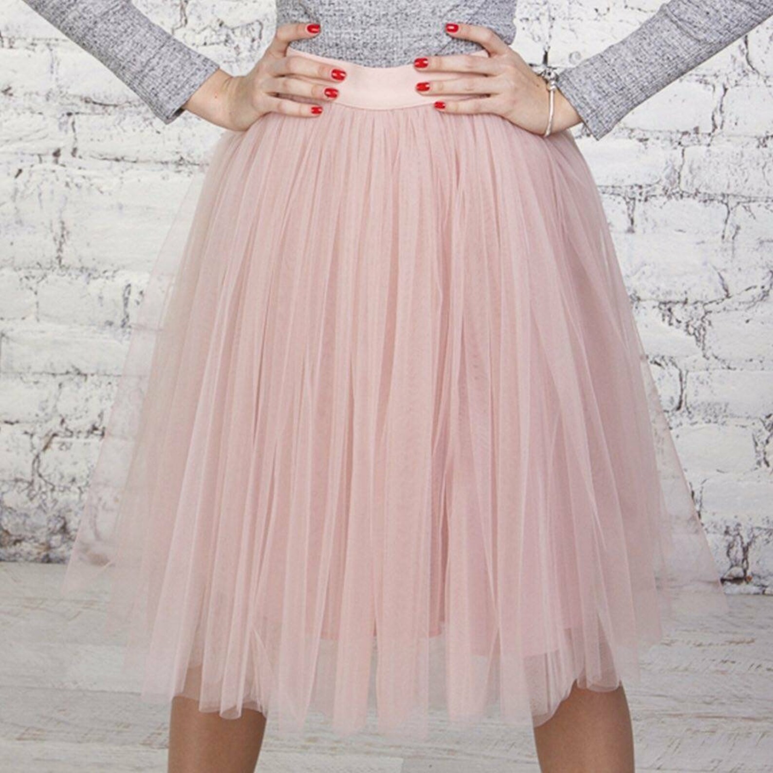 Gray Tulle Skirt Women's Plus Size Tulle Skirt Mini Etsy
