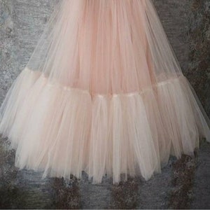 Tulle Skirt, Soft Mesh Long Full Skirt , Victorian Style, Tutu Skirt, Runway Look