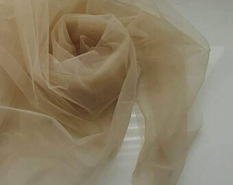 Soft tulle fabric by the yard 118"/3m width, wedding tulle fabric wholesale, ivory blush sage green dusty blue soft mesh for tutu