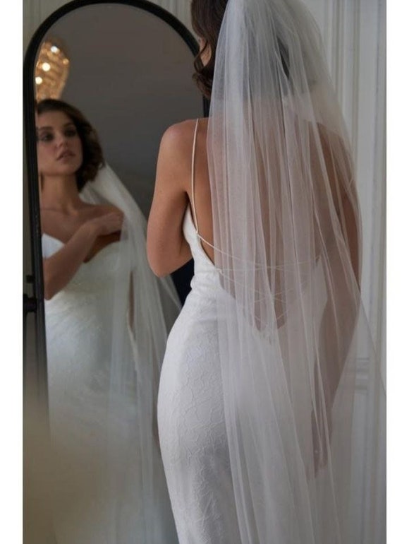 Soft Wedding Veil, All Lengths Available, Long Veil, Cathedral