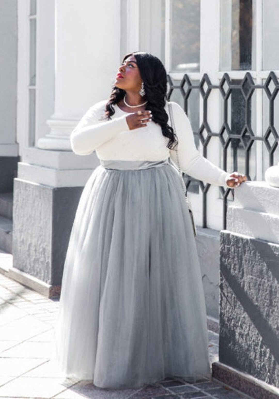 Plus Size Midi Tulle Skirt Womanadult Tutu Womens Birthday - Etsy Hong Kong
