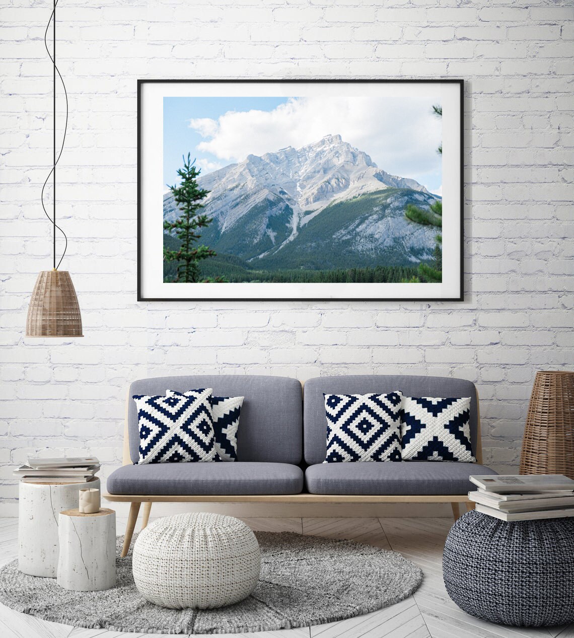 Banff Alberta Mountain Print Canadian Wall Art Landscape Etsy