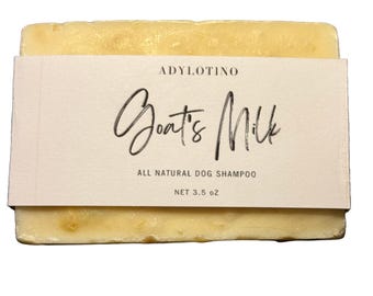 Handmade Goat Milk Dog Shampoo Bar | Oatmeal & Olive Oil