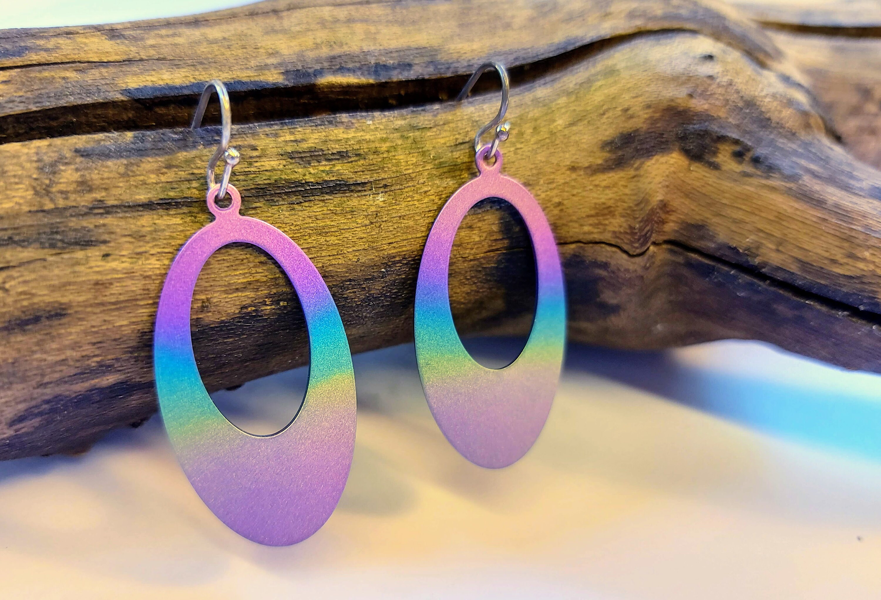 Rainbow titanium best sale jewelry