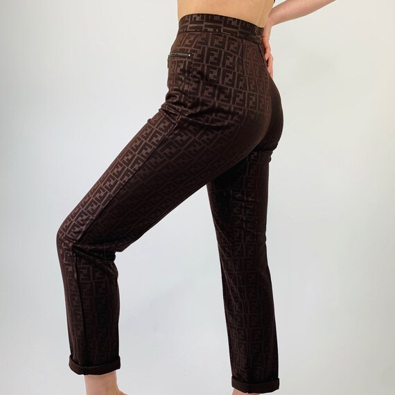 Fendi trousers. Vintage Fendi monogram pants.