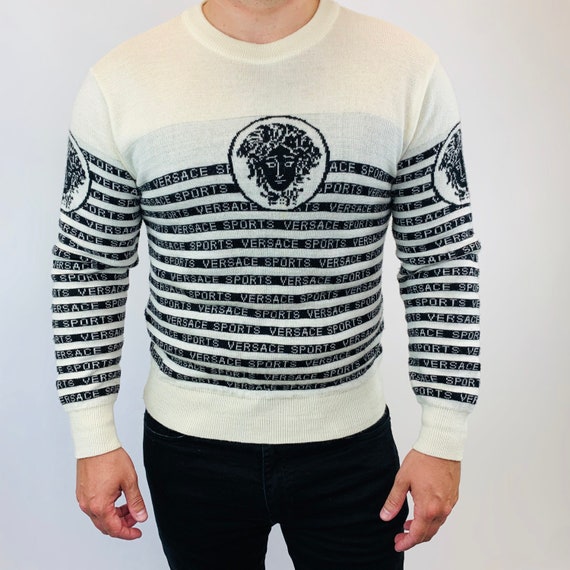Versace Jumper. Vintage versace knitted jumper.