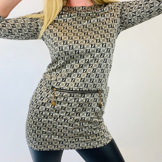 Fendi dress. Vintage Fendi monogram dress .