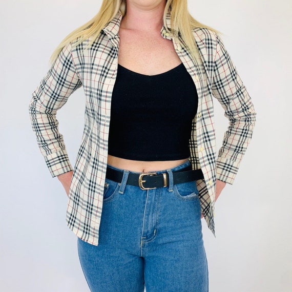Burberry shirt. Vintage Burberry Nova check shirt.