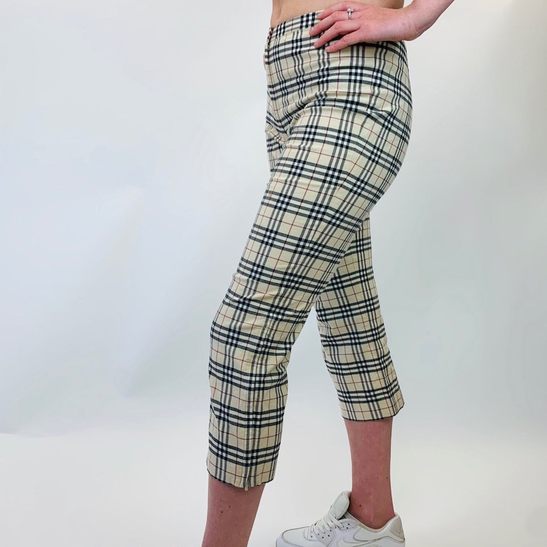 burberry print pants womens