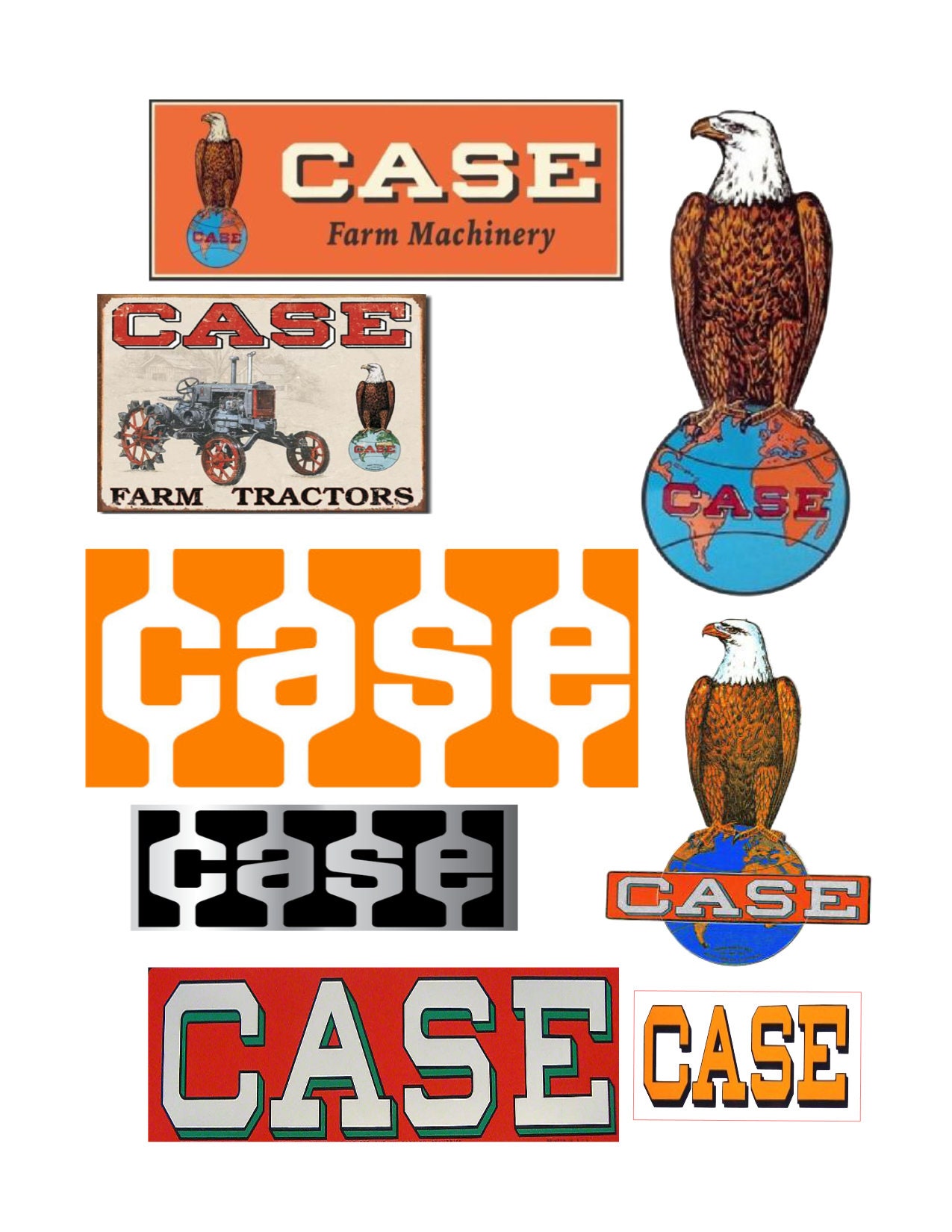 Case tractor decals Etsy