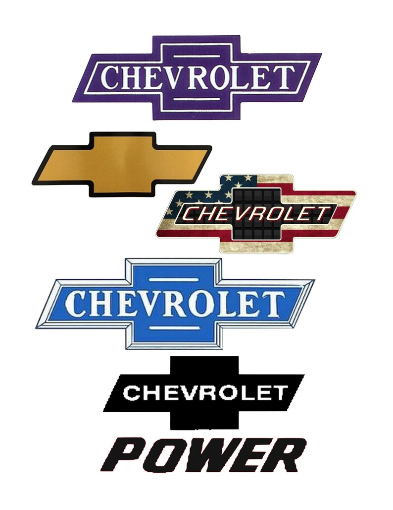 Chevrolet decals Etsy