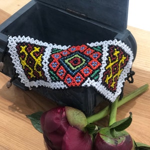 Shipibo Beaded Bracelet - Indigenous Shamanic Icaro Art Bracelet