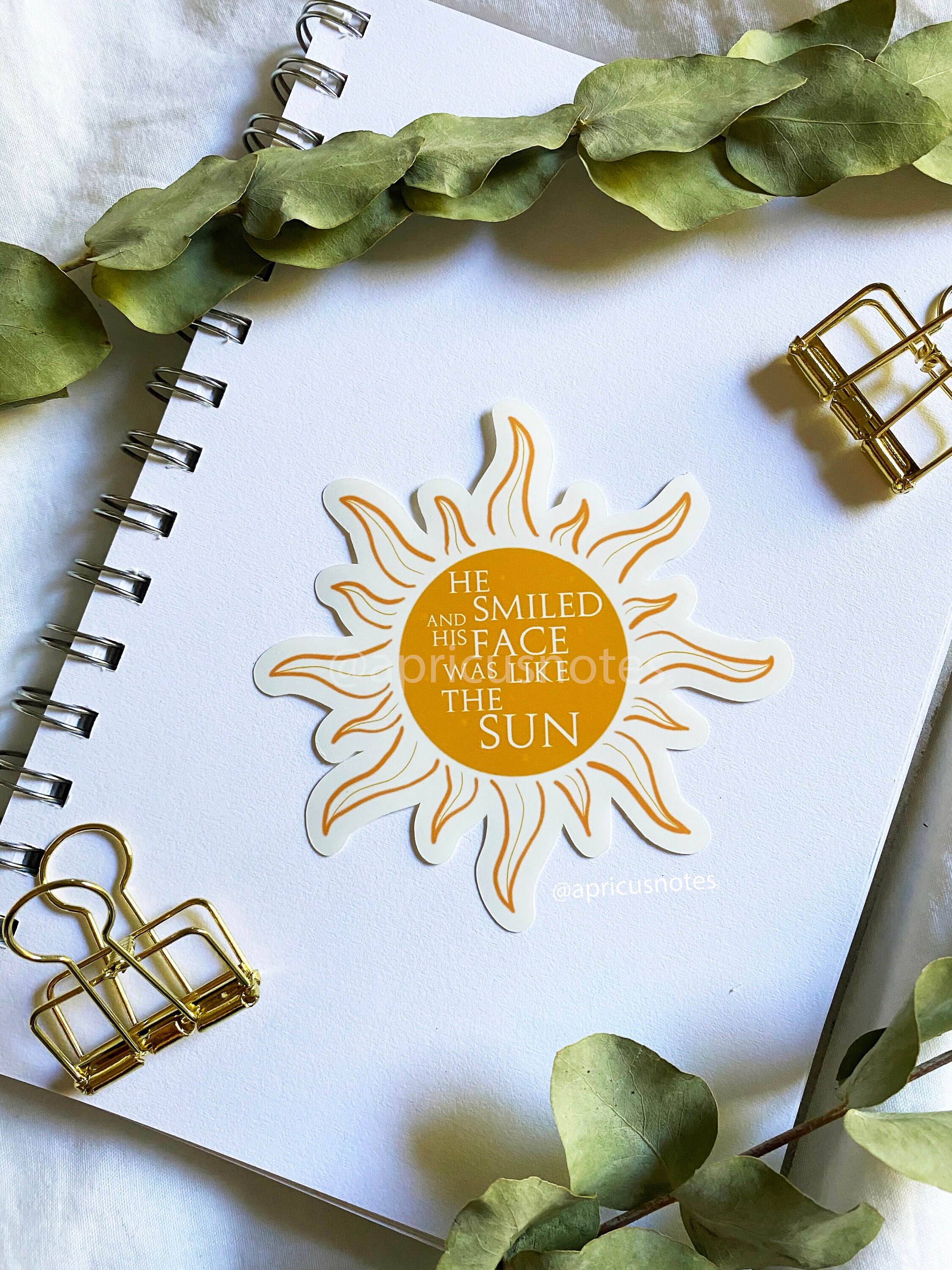 Song Of Achilles Quote Sticker He Smiled And His Face Was Etsy