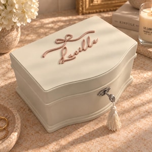 Custom Jewelry Box | Personalized Jewelry Organizer | Gift for Her | Flower Girl Gift | Ballerina Jewelry Box | Luxury Jewelry Box |