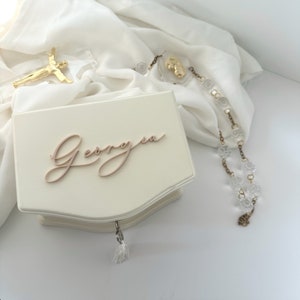 Joyero personalizado / Organizador de joyas personalizado / Regalo para ella / Regalo para niña de las flores / Joyero de bailarina / Joyero de lujo
