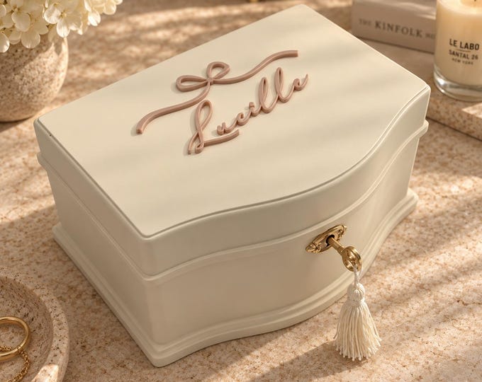 Custom Jewelry Box | Personalized Jewelry Organizer | Gift for Her | Flower Girl Gift | Ballerina Jewelry Box | Luxury Jewelry Box |