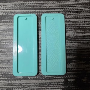 Destash - Resin Bookmark Mold Set – 2 Silicone Molds (Plain & Patterned) for Handmade Bookmarks